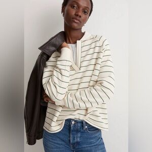 Madewell Betterterry Polo Sweatshirt Size Small